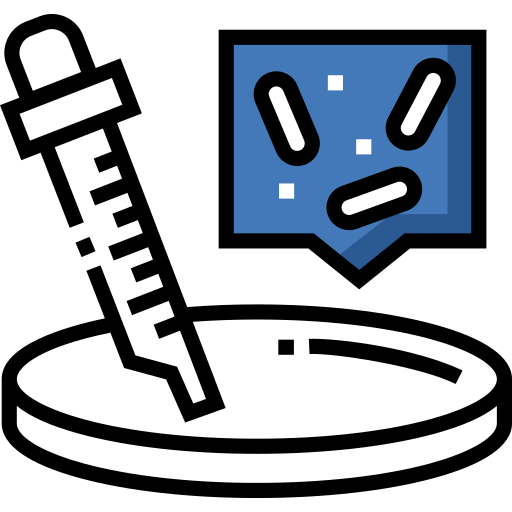 Un échantillon de tissus organiques