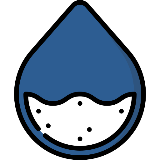 Des particules dans de l'eau qui coule