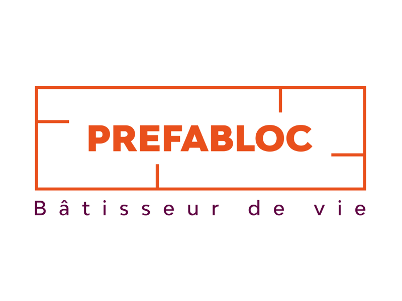 Le logo de Préfabloc